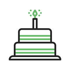 Cake I icon vector image. Suitable for mobile apps, web apps and print media.