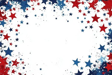Red, White, and Blue Border Design for Celebrating National Holidays