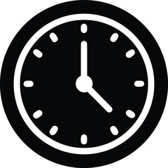 ticking clock icon vector illustration