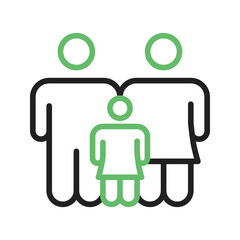 Family icon vector image. Suitable for mobile apps, web apps and print media.