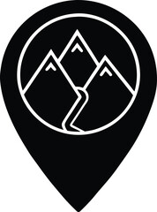 trailhead marker icon vector illustration