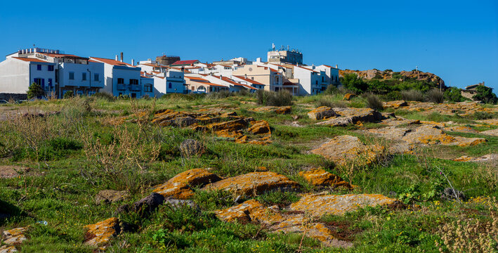Panoramic view of Calasetta, Sardinia, Italy