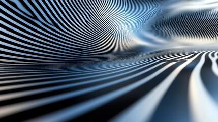 Abstract Striped Lines Illustration