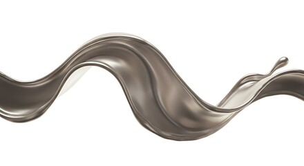 Abstract dark gray liquid waves