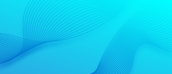 blue abstract background wave, natural line concept