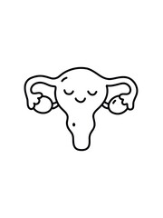 Peaceful uterus icon