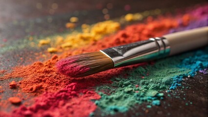 Fototapeta premium brush and paints