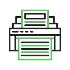 Printer icon vector image. Suitable for mobile apps, web apps and print media.