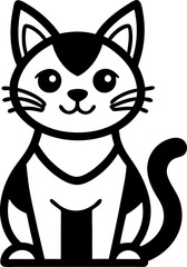 vector illustration of a cat
