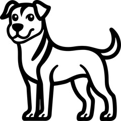 vector illustration of a dog