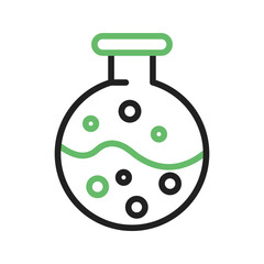 Round Bottom Flask icon vector image. Suitable for mobile apps, web apps and print media.