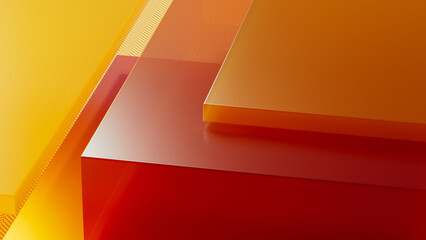 Captivating blend of transparent crystals in warm hues