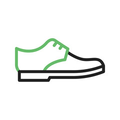 Shoe icon vector image. Suitable for mobile apps, web apps and print media.