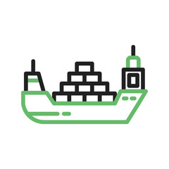 Ship I icon vector image. Suitable for mobile apps, web apps and print media.