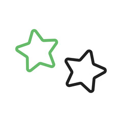 Stars II icon vector image. Suitable for mobile apps, web apps and print media.