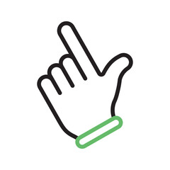 Tilted Hand icon vector image. Suitable for mobile apps, web apps and print media.