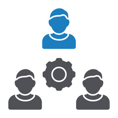 Teamwork Vector icon which can easily modify or edit