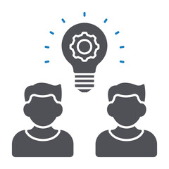 Brainstorming Vector icon which can easily modify or edit