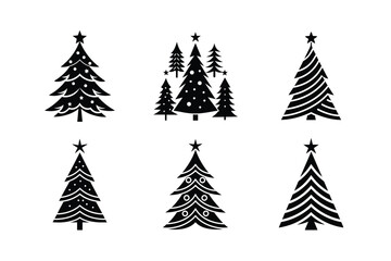Obraz premium christmas tree set