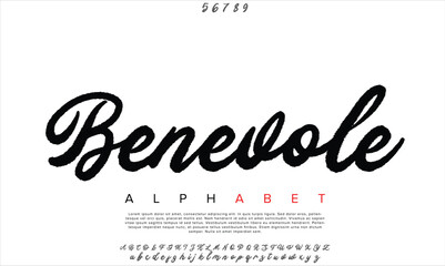 Luxury Benevolence Free Regular alphabet letters font for logo