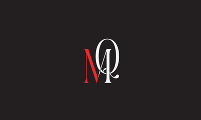 MQ, QM , Q, M Abstract Letters Logo Monogram	