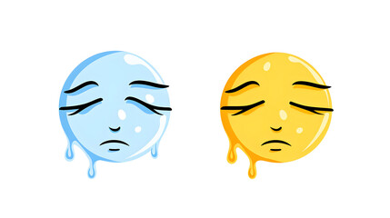 Professional Line Color Emoji Facial Expression for Graphic Design Projects