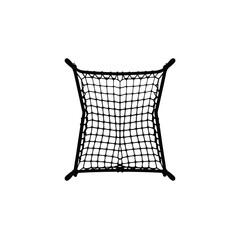 Rescue Net silhouette on white background
