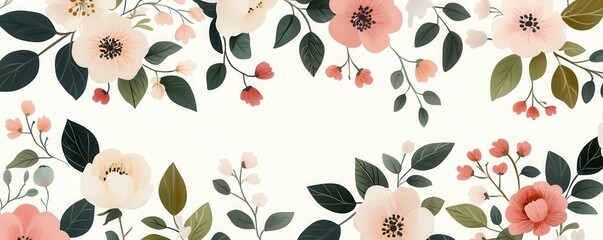 Delicate floral arrangement art studio digital design minimalist style close-up view aesthetic appeal