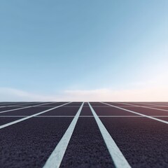 Rooftop solar grids aligned like race starting blocks, The Great Energy Race