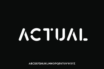 Display alphabet font vector design suitable for headline, poster, logo, magazine and many more