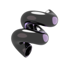 Chrome Shape abstract 3D Illustrations