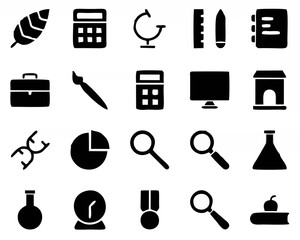 School and Education Icons se...