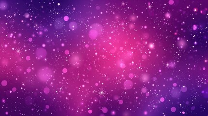 Obraz premium A dazzling, colorful abstract background with pink, purple, and violet sparkling lights, bokeh, and glitter effects.