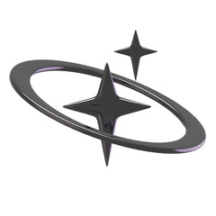 Chrome Shape abstract 3D Illustrations