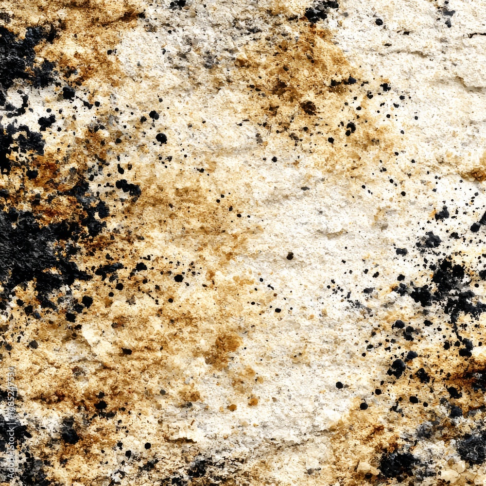 Aufkleber detailed stone surface with black and brown specks, creating a textured abstract composition