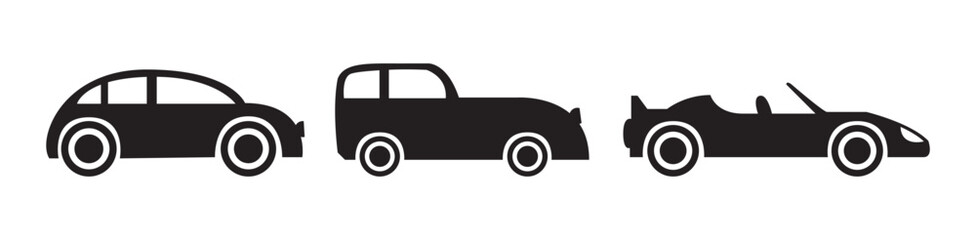 Car icon set. Vehicle and Transportation Icon. Vector illustration eps 10