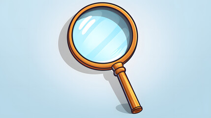 Cartoon Magnifying Glass Vector Illustration for Designs and Projects