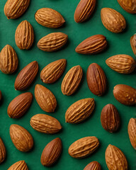 A simple yet elegant display of almonds.