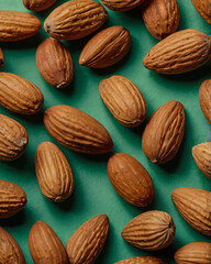 A simple yet elegant display of almonds.