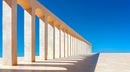 Fototapeta premium Arches Under a Clear Blue Sky