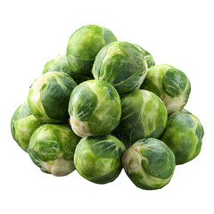 Fresh Brussels Sprouts Pile Healthy Green Vegetables,