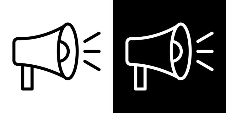 Promotion icon line art, vector set