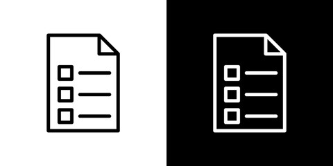 Feedback form icon line art, vector set
