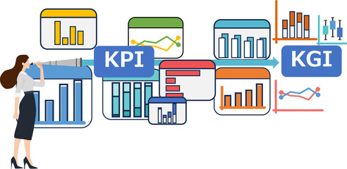 ビジネスマーケティングのイラスト