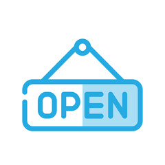 Open Close icon design template