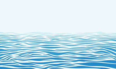 Natural scenery background of blue sea water surface © MustikaRatna