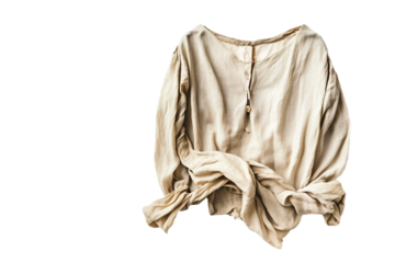 a shirt hanging on a clothes rack with a white background