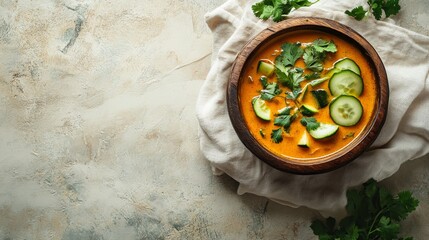 photograph of vegetable soup