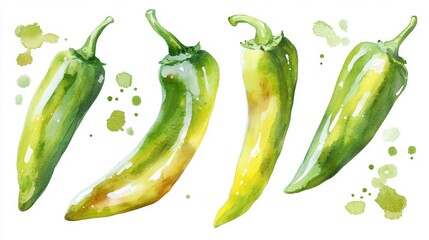 Watercolor chili