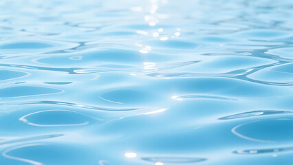 Clear water texture with natural ripples and soft light, perfect for wallpaper and nature background